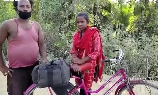 Không có tiền, con gái 15 tuổi đạp xe 1200km chở bố về quê và cái kết bất ngờ - Ảnh 1.