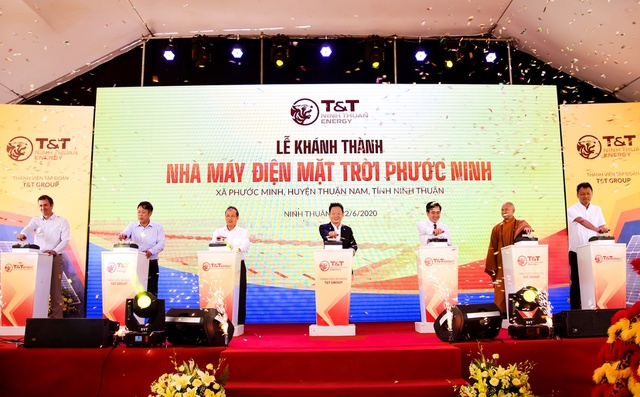 T&T Group của Bầu Hiển khánh thành Nhà máy điện mặt trời 1.000 tỷ đồng tại Ninh Thuận - Ảnh 1.