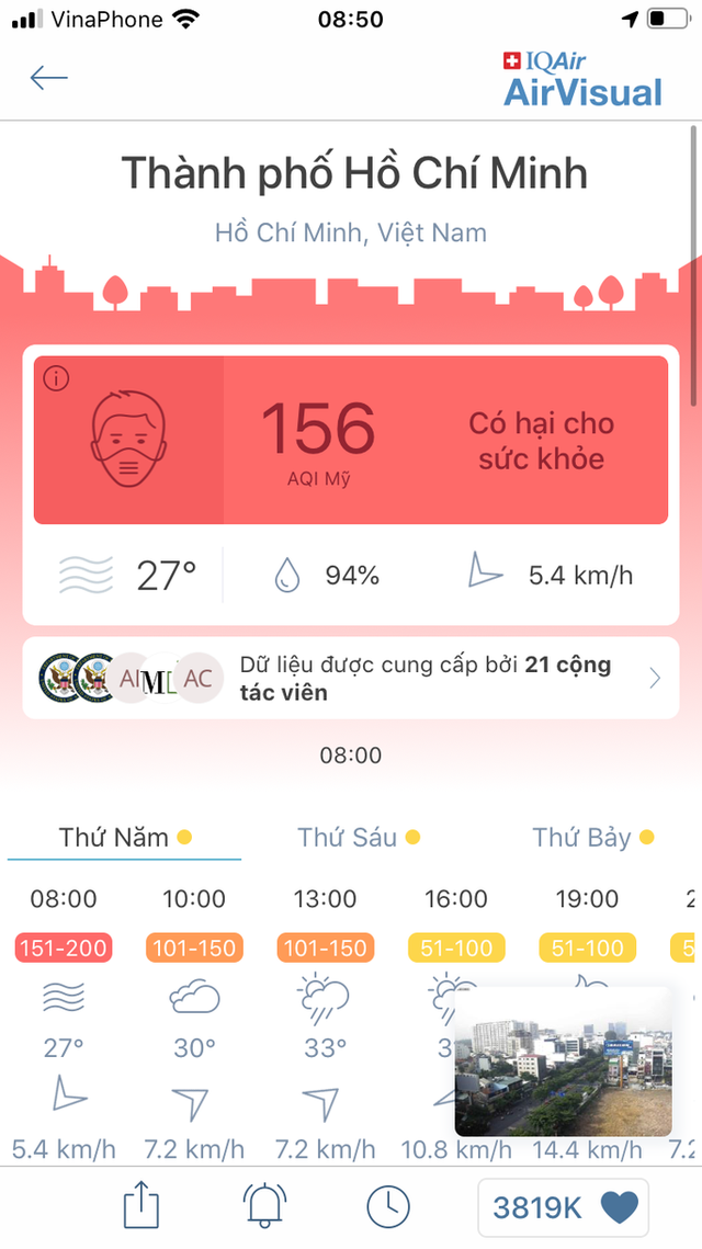 Từ nay đến cuối tuần, chất lượng không khí ở TP HCM rất kém - Ảnh 1. Từ nay đến cuối tuần, chất lượng không khí ở TP HCM rất kém - Ảnh 1.