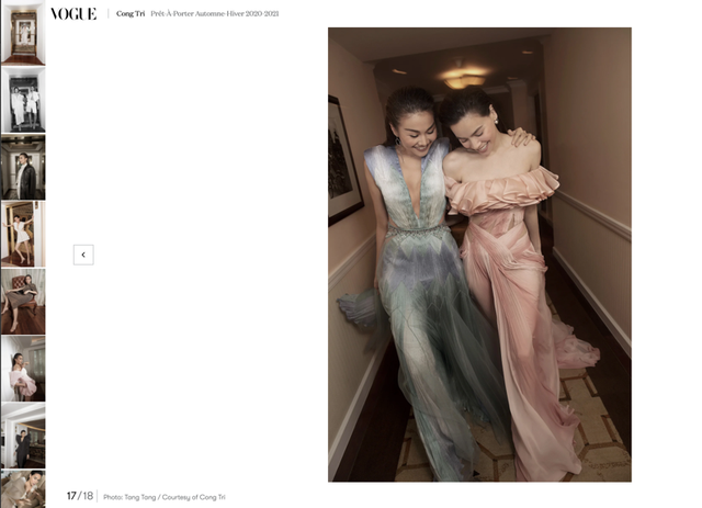Đẹp ná thở trên Vogue Pháp, Thanh Hằng và Hồ Ngọc Hà đẳng cấp trong trang phục của Công Trí: Tinh hoa hội tụ là đây!  - Ảnh 3.