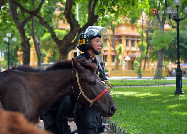 Chùm ảnh: Đội Kỵ binh Cảnh sát cơ động diễu hành trên Quảng trường Ba Đình - Ảnh 10.
