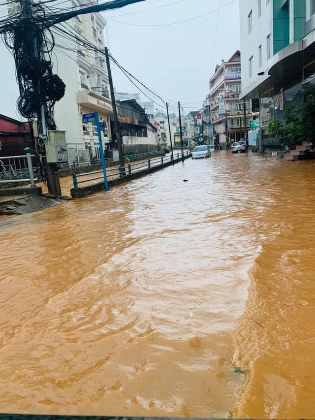 Dân mạng hoảng hồn trước cảnh nhiều tuyến phố Đà Lạt ngập thành sông, du khách có ý định đến đây cần hết sức lưu ý - Ảnh 7.