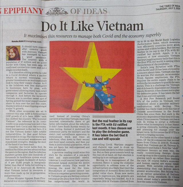 Báo Ấn Độ: “Hãy làm như Việt Nam” - Ảnh 1.