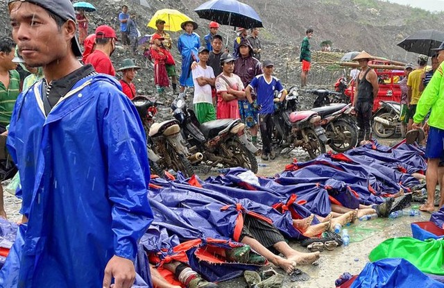 Lở đất mỏ ngọc bích Myanmar: 162 người chết, nhân viên cứu hộ chỉ chờ vớt xác - Ảnh 2.
