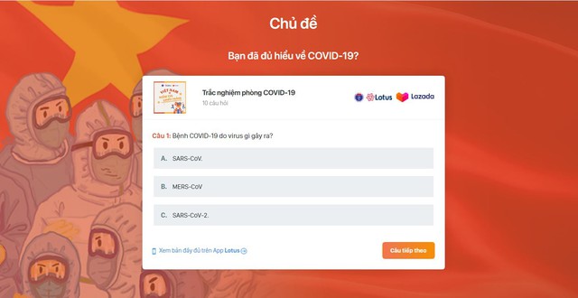 Phát động mini game ĐẨY LÙI COVID-19, RINH QUÀ MÊ TÍT của Bộ Y tế trên Mạng xã hội Lotus - Ảnh 1.