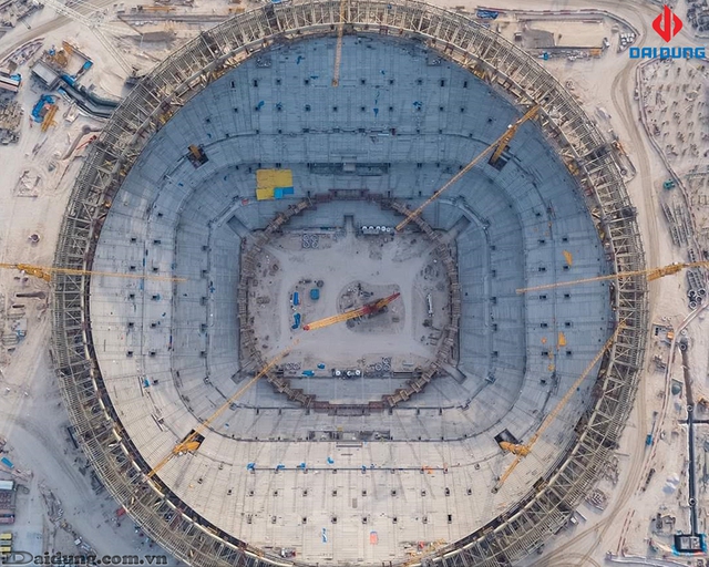 Chiêm ngưỡng 2 sân vận động World Cup 2022 tại Qatar do nhà thầu Việt Nam cung ứng thiết bị kết cấu thép - Ảnh 1.