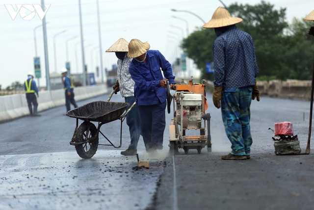  Toàn cảnh đại công trường sửa chữa cầu Thăng Long, Hà Nội - Ảnh 14.