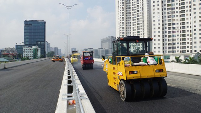  Hình ảnh vành đai 3 trên cao Hà Nội đoạn Mai Dịch – cầu Thăng Long sắp cán đích - Ảnh 2.