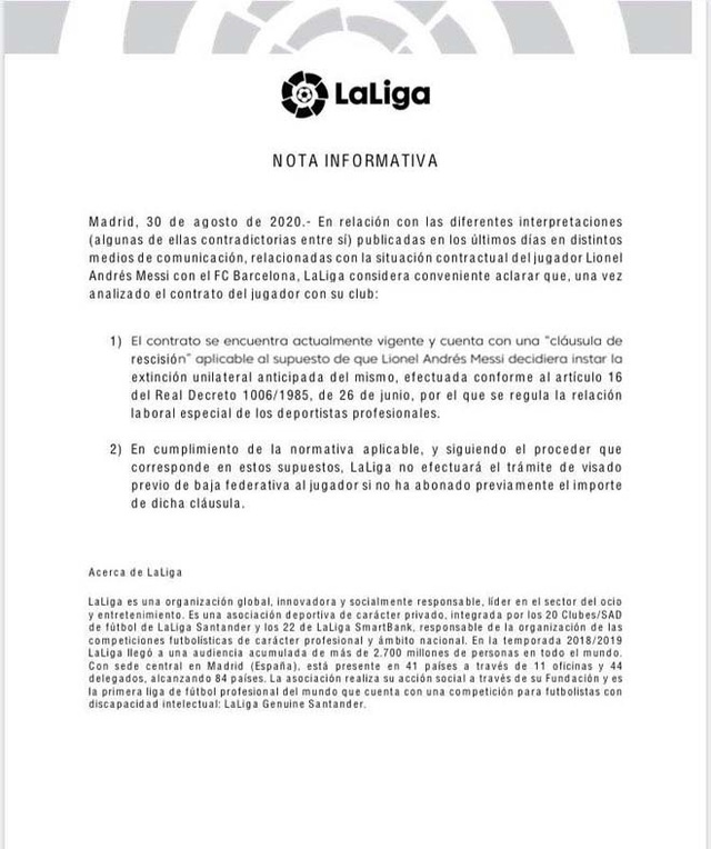  La Liga tổng công kích, Lionel Messi khó tự do rời bỏ Barcelona  - Ảnh 4.