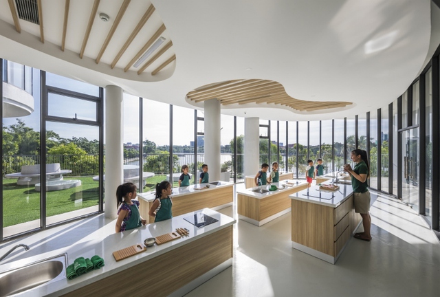 Một trường mẫu giáo tuyệt đẹp ở Vinh vừa xuất sắc thắng giải thưởng được tổ chức bởi Viện Kiến trúc sư Úc - Ảnh 5. Một trường mẫu giáo tuyệt đẹp ở Vinh vừa xuất sắc thắng giải thưởng được tổ chức bởi Viện Kiến trúc sư Úc - Ảnh 5.