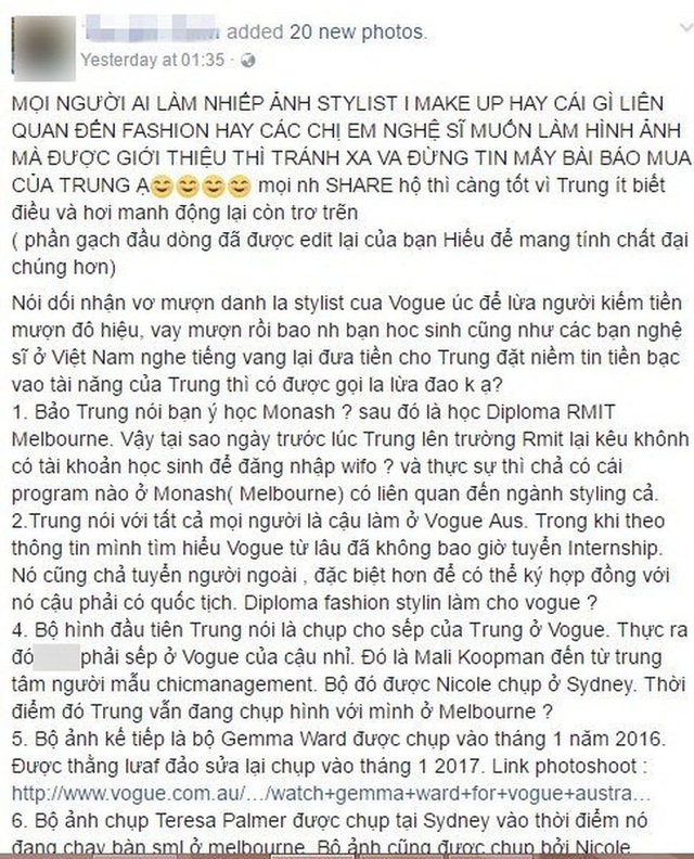 Fashion influencer Việt bị bắt vì trộm đồ hiệu: “Phốt” dài hơn sớ, bị tố nói phét sống ảo không ai bằng - Ảnh 5.