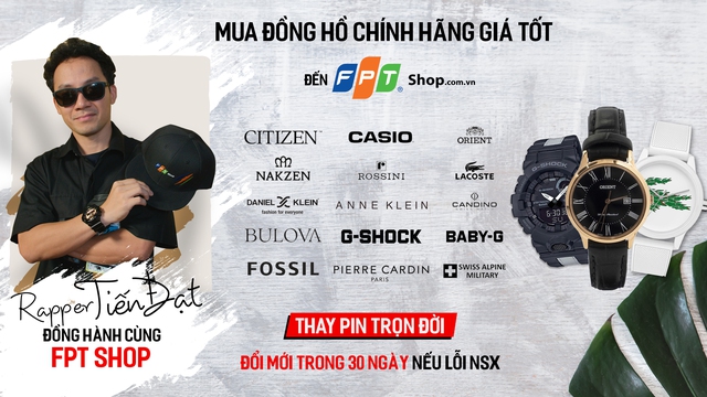 FPT Shop hợp tác cùng Rapper Đinh Tiến Đạt trình làng bài rap về đồng hồ - Ảnh 1.