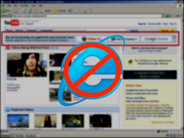 ‘Mưu hèn, kế bẩn’ của YouTube: Đẩy Internet Explorer vào chỗ chết chỉ bằng vài dòng chữ - Ảnh 1. ‘Mưu hèn, kế bẩn’ của YouTube: Đẩy Internet Explorer vào chỗ chết chỉ bằng vài dòng chữ - Ảnh 1.