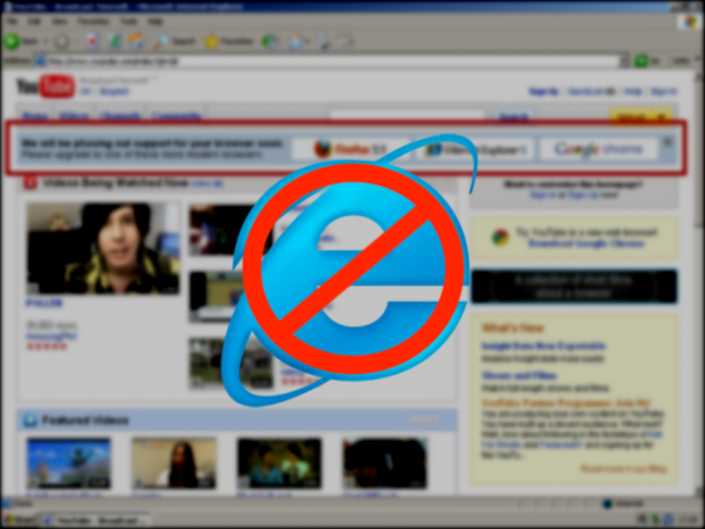 ‘Mưu hèn, kế bẩn’ của YouTube: Đẩy Internet Explorer vào chỗ chết chỉ bằng vài dòng chữ - Ảnh 1.