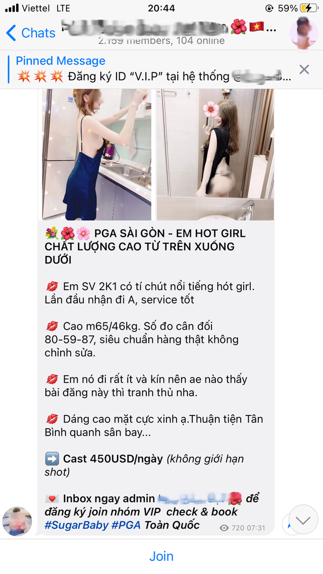 Telegram như một ổ tệ nạn: tràn lan hội nhóm tìm Sugar Baby, Sugar Daddy đến các động chào giá, share số trá hình! - Ảnh 6.