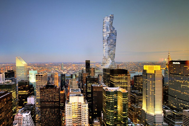 New York sắp có tòa nhà dân cư “bể chứa cacbon” khổng lồ, cao 737m, trồng 1.600 cây xanh, nằm giữa đảo - Ảnh 7.