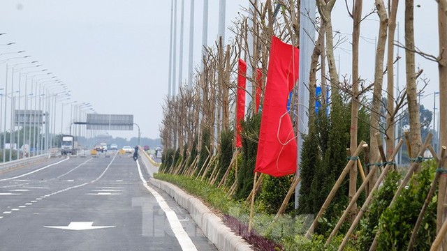 Nút giao Vành đai 3 với cao tốc Hà Nội - Hải Phòng trước ngày thông xe - Ảnh 11.