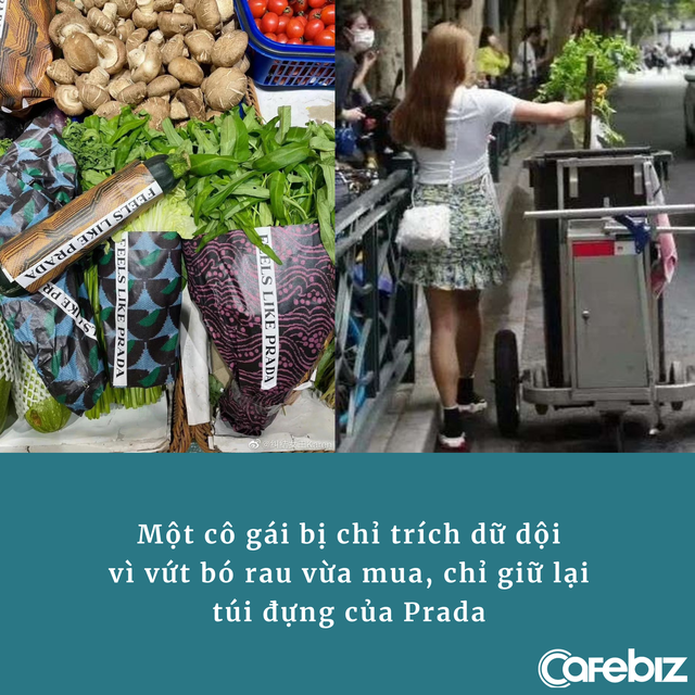 Prada bọc mớ rau, quả trứng bằng túi chính hãng, có người mua xong vứt luôn vào thùng rác, chỉ giữ lại chiếc túi, gây phẫn nộ  - Ảnh 2.