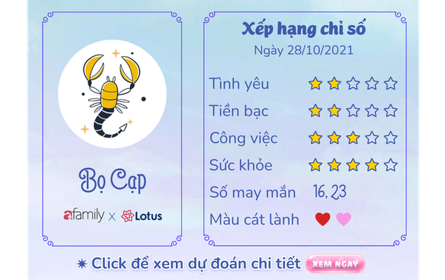Dự báo ngày hôm nay 28/10/2021 cho 12 cung Hoàng đạo: Nhân Mã chú ý lời ăn tiếng nói - Ảnh 8. Dự báo ngày hôm nay 28/10/2021 cho 12 cung Hoàng đạo: Nhân Mã chú ý lời ăn tiếng nói - Ảnh 8.