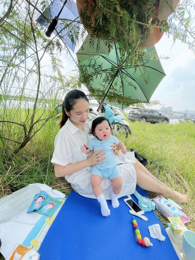 Nhiều gia đình tổ chức cắm trại cuối tuần ven ngoại ô Hà Nội hào hứng có nhưng lo lắng cũng có - Ảnh 5.