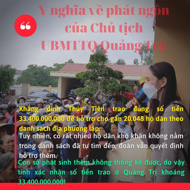 Phía Thuỷ Tiên làm rõ lý do không thống kê được chính xác số tiền từ thiện ở Quảng Trị? - Ảnh 3.