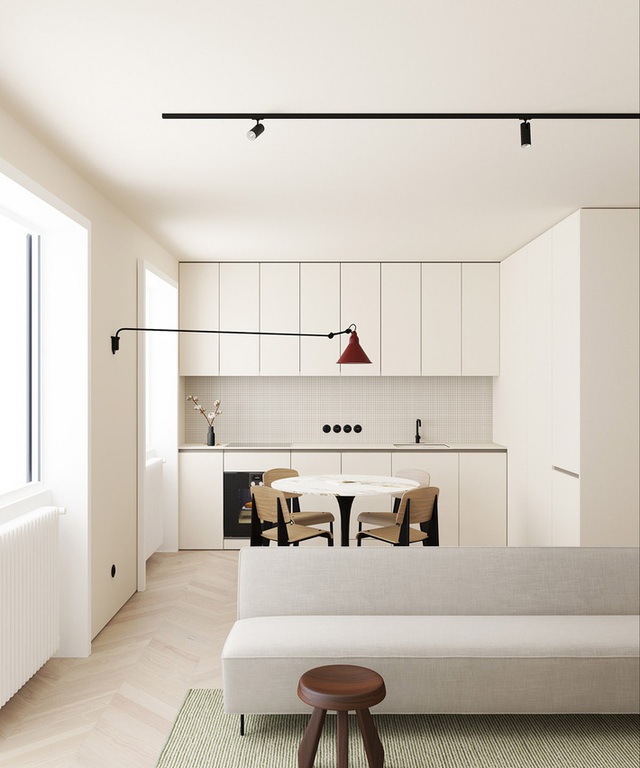 2 căn hộ nhỏ nhưng là đỉnh cao cho sự kết hợp giữa phong cách tối giản và phong cách Scandinavian - Ảnh 3.