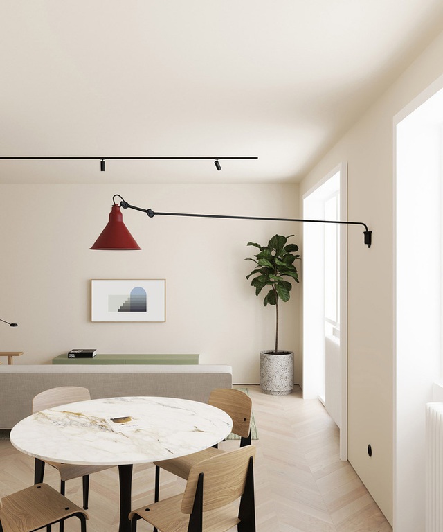 2 căn hộ nhỏ nhưng là đỉnh cao cho sự kết hợp giữa phong cách tối giản và phong cách Scandinavian - Ảnh 4.