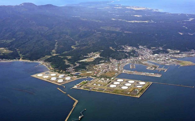 Khu vực dự trữ dầu quốc gia của Nhật ở ngoài khơi tỉnh Akita - Ảnh: Nikkei