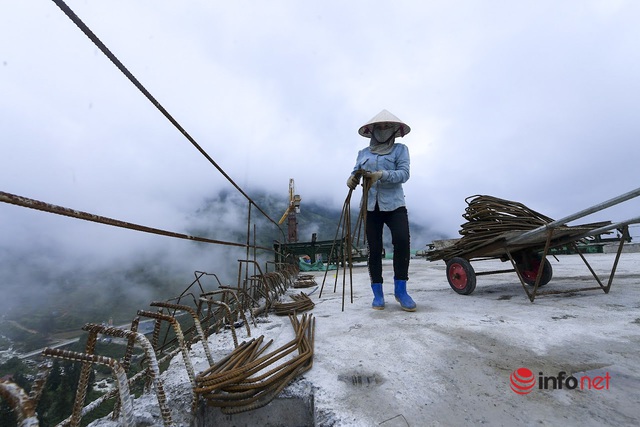 Cận cảnh cầu cạn trên mây cao nhất Việt Nam sắp hoàn thiện - Ảnh 13.