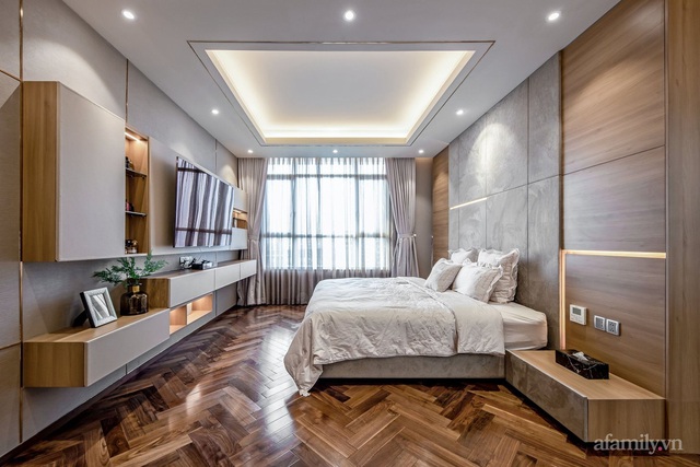 “Đột nhập” bên trong căn penthouse 5 tỷ rộng 260m² xịn sò của gia đình Sài Gòn, thiết kế hiện đại xa hoa ai nhìn cũng xuýt xoa ghen tị - Ảnh 15.