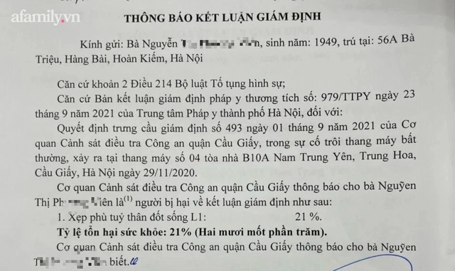 Vụ rơi thang máy khiến gia đình 11 người gặp nạn ở Hà Nội: Nạn nhân ám ảnh phải chuyển nơi ở khác - Ảnh 4.