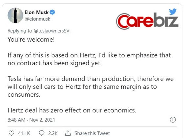 Vốn hóa Tesla vượt mốc 1.000 tỷ USD sau tin bán được 100.000 xe, Elon Musk vừa lật kèo nói ‘vẫn chưa ký hợp đồng’ - Ảnh 1.