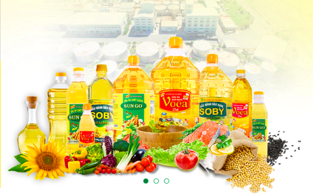 Các sản phẩm dầu ăn của Vocarimex.