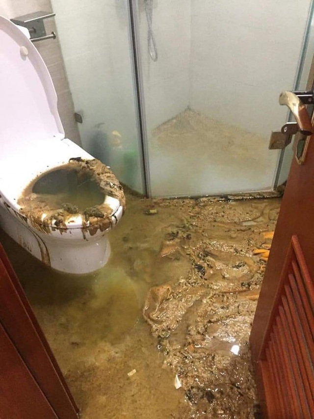 Ác mộng có thật: Căn hộ chung cư cao cấp gặp sự cố bồn cầu phun như núi lửa, chất thải ngập ngụa tới tận phòng ngủ! - Ảnh 2.