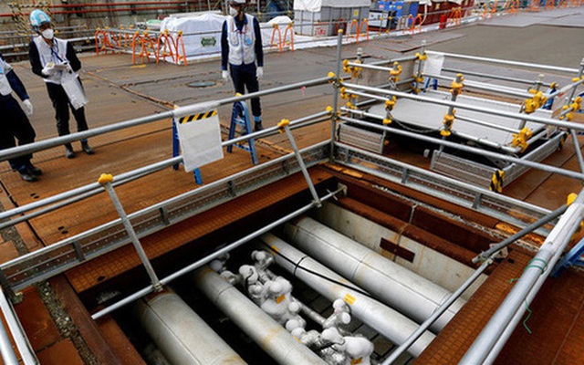 Một phần của bức tường băng ngầm tại nhà máy điện hạt nhân Fukushima Daiichi đã bị tê liệt. (Ảnh: Reuters)