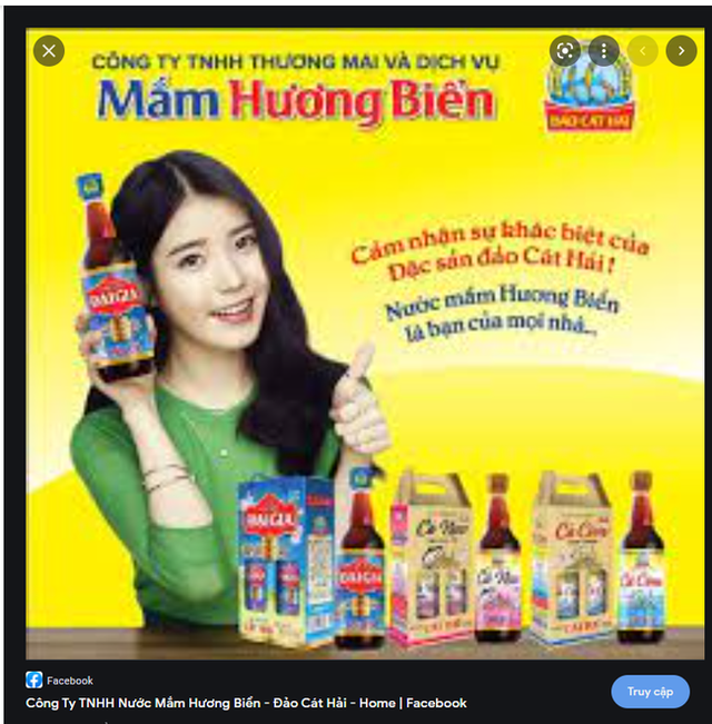 Hình ảnh sao nữ hạng A Hàn Quốc IU quảng cáo nước mắm Cát Hải: Phía doanh nghiệp nói gì?  - Ảnh 2.