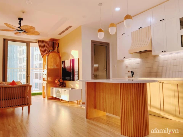 Không gian sống ấm cúng của căn hộ gần 100m² ở Hà Nội, có tổng chi phí nội thất 300 triệu đồng - Ảnh 4.