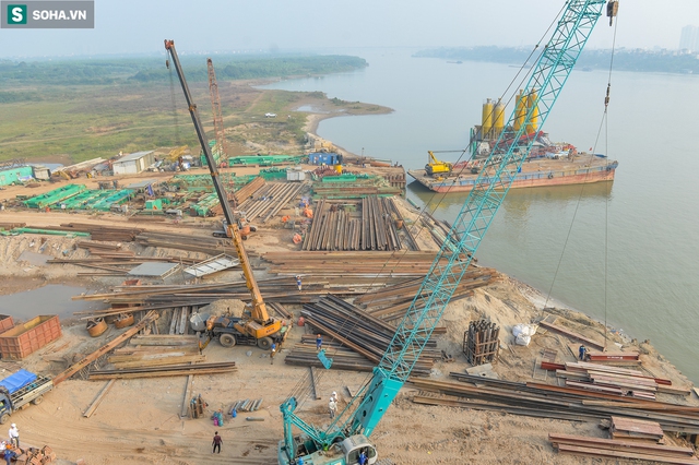  Bất ngờ về tiến độ dự án cầu Vĩnh Tuy 2 hơn 2.500 tỷ đồng - 550 công nhân làm ngày đêm - Ảnh 7.