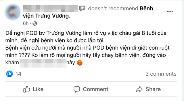  Bệnh viện Trưng Vương lên tiếng sau tin đồn Phó Giám đốc là ông nội bé gái 8 tuổi bị bạo hành - Ảnh 2.