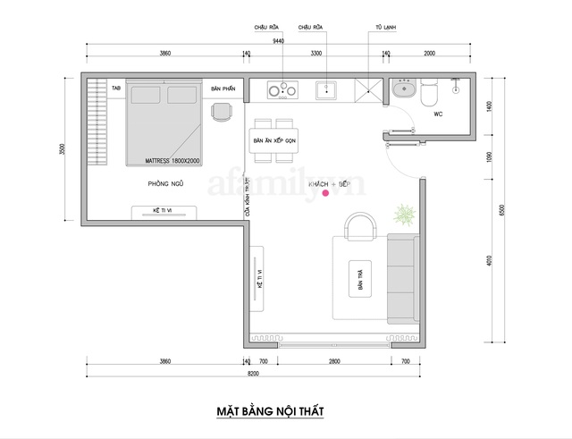 Căn hộ 40m² được kiến trúc sư tư vấn thiết kế phù hợp với chi phí cắt gọn 110 triệu đồng - Ảnh 1.