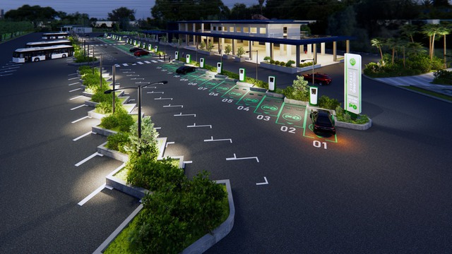 VinFast muốn có 2.000 trạm sạc xe điện năm 2021 - Ảnh 1.
