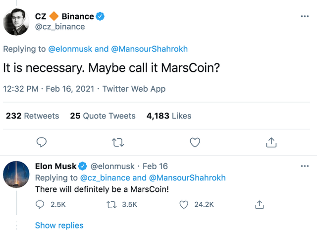Elon Musk muốn phát hành tiền ảo Marscoin cho nền kinh tế sao Hỏa - Ảnh 1.