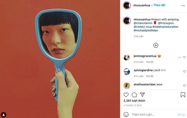Gucci bị nghệ sĩ gốc Việt tố ăn cắp ý tưởng: Đạo nhái hình gốc từ năm 2016, giống từ cách chụp cận mặt người mẫu qua chiếc gương tay, đến bố cục, phông nền - Ảnh 2.