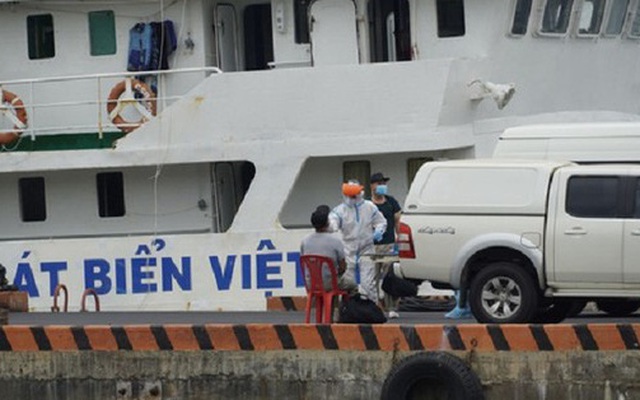 Tàu Ocean Amazing có các ca dương tính với SARS-CoV-2 trên đường từ Indonesia đến Việt Nam giao hàng (Ảnh: Tiền Phong)