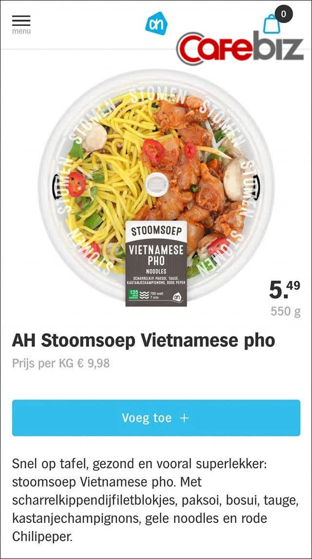 Siêu thị tại Hà Lan bị doạ tẩy chay vì bán phở Việt “fake”: Trông chẳng khác gì mì trộn, sợi vàng như nghệ, ăn kèm sốt thịt gà - Ảnh 1.