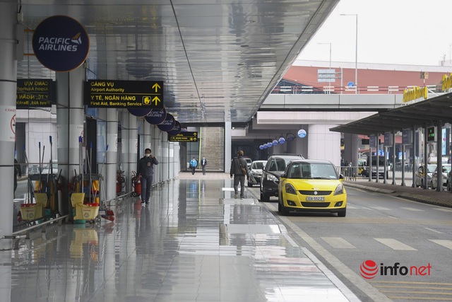 Hơn 20% khách hủy chuyến, sân bay Nội Bài đìu hiu, nhiều xe bus vào nội thành trống không - Ảnh 12.