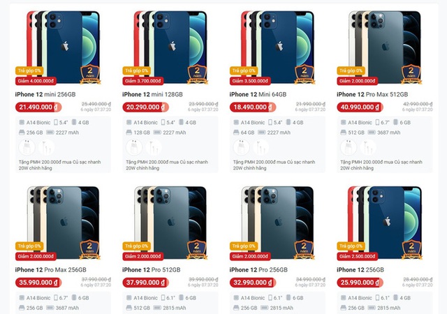  Đồng loạt giảm giá mạnh, iPhone 12 chạm đáy tại Việt Nam - Ảnh 1.