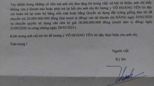 Nếu Võ Hoàng Yên trả lại toàn bộ số tiền bị tố lừa đảo cho vợ chồng ông Dũng lò vôi thì có hết chuyện? - Ảnh 2.