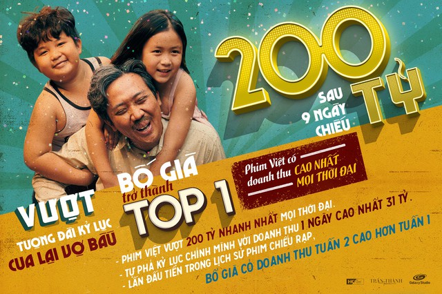 Doanh thu phim Bố Già vượt 200 tỷ đồng, chính thức trở thành phim Việt ăn khách nhất từ trước đến nay - Ảnh 1.