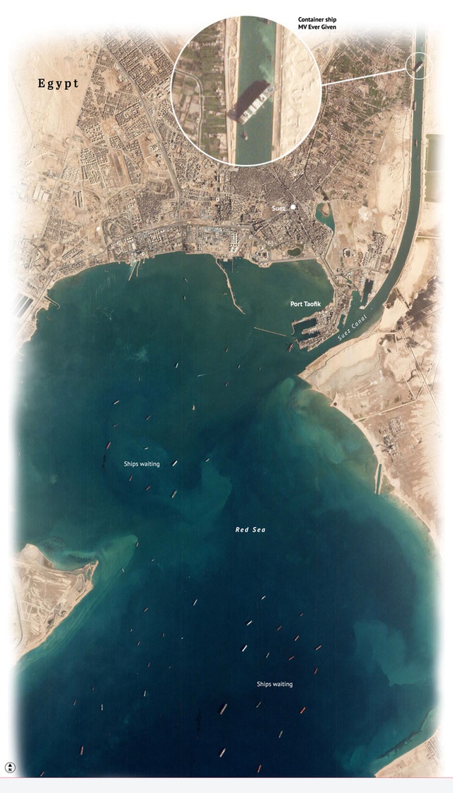 Khi máy xúc và tàu kéo vô dụng, các chuyên gia đang chờ Thiên Nhiên ra tay giải cứu tàu Ever Given mắc cạn tại kênh đào Suez - Ảnh 2.